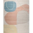 thumbnail image 2 of EORC Multicolored Hand-Tufted Wool Contemporary Modern Area Rug, 2 of 7