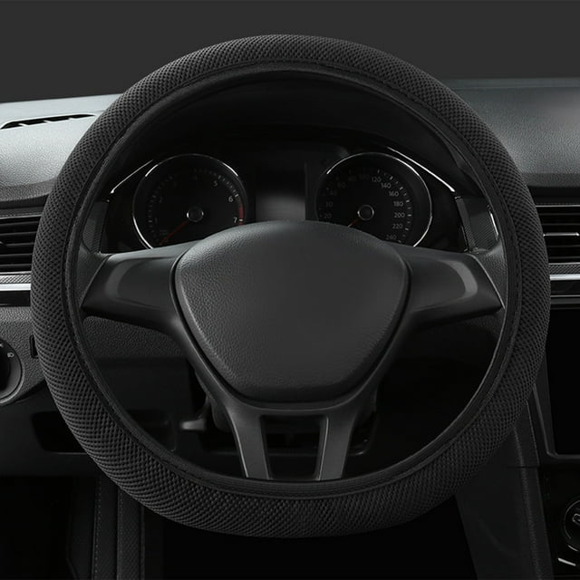 ddioayh Clearance Elastic Stretch Steering Wheel Cover,Warm In Winter And Cool In Summer, Universal 15 Inch, Microfiber Breathable Mesh Fabric, No-Slip, Odorless