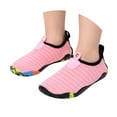 thumbnail image 4 of Kids Water Shoes for Girls Boys Swim Beach Hiking Pool Shoes Barefoots for Toddler Pink 12-13Y, 4 of 7