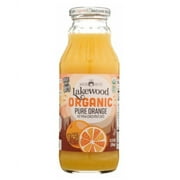 Lakewood Organic Pure Fruit Juice Orange 12.5 fl oz Pack of 3