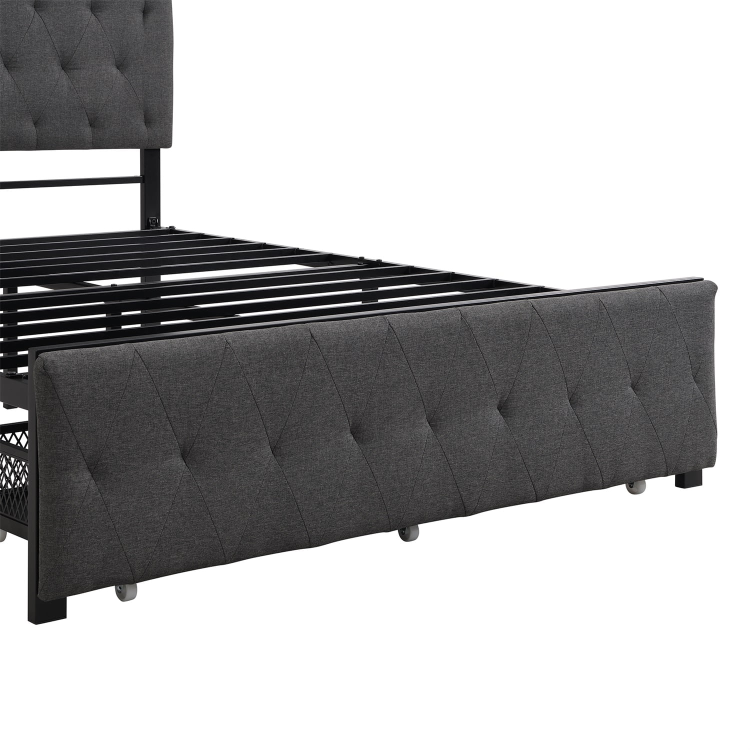 Kadyn Full Bed Frame Heavy Duty, Metal Platform Bed Frame, Sturdy Steel Frame, Support Up to 400lbs, No Box Spring Needed, Noise-free, Easy Assembly, Gray&Full Kadyn Full Bed Frame Heavy Duty, Metal Platform Bed Frame, Sturdy Steel Frame, Support Up to 400lbs, No Box Spring Needed, Noise-free, Easy Assembly, Gray&Full
