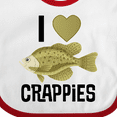 thumbnail image 4 of Inktastic Crappie Fishing I Love Crappies Boys or Girls Baby Bib, 4 of 4
