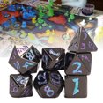 thumbnail image 4 of Juego de dados juego de dados sólidos poliédricos número transparente 7 piezas para enseñanza ANGGREK Otros, 4 of 8