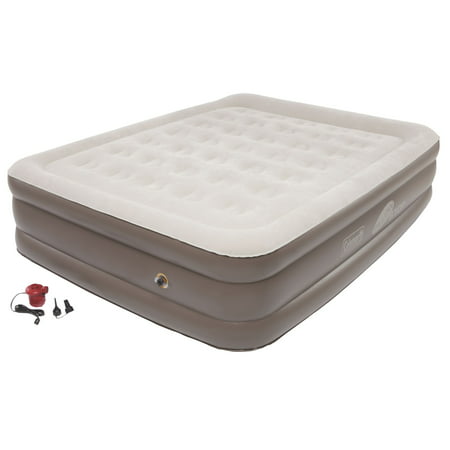 Coleman SupportRest Plus PillowStop Double-High Airbed with Pump, (Best Double High Queen Air Mattress)