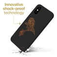 thumbnail image 3 of Case Yard Wooden Case for iPhone-X Soft TPU Silicone cover Slim Fit Shockproof Wood Protective Phone Cover for Girls Boys Men and Women Supports Wireless Charging Hummingbird Design, 3 of 7