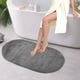 thumbnail image 5 of Alfombras suaves y peludas para dormitorio, alfombra ovalada para baño y sala de estar, 1 almohadilla de piel gruesa para los pies, antideslizante y lavable para una cómoda absorción de, 5 of 8