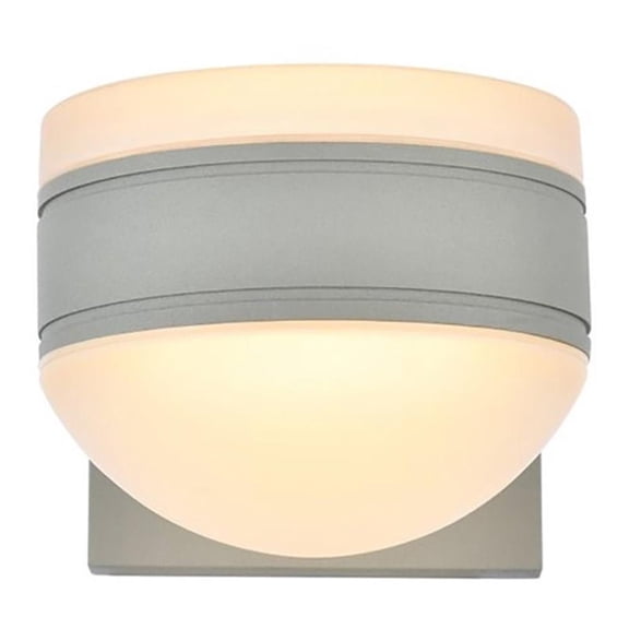 Raine Integrated LED wall sconce in silver