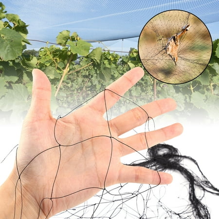 Zerone 7.61 * 15.24M Black Anti Bird Protection Mesh Net for Farms Vineyard Agricultural Planting,Anti-Bird