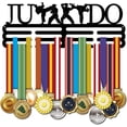 thumbnail image 1 of Soporte para medallas deportivas, colgador personalizado de metal negro para medallas, ideal para colgar en la pared. Regalo perfecto para atletas., 1 of 9