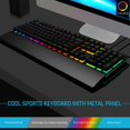 FCMechanical Gaming Keyboard, Wired RGB Gaming Keyboard with Ergonomic