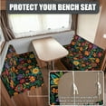 thumbnail image 4 of FOR U DESIGNS Flower Print 3 Pcs RV Dinette Cushion Covers Comfortable Replacement Camper Cushion Slipcover Furniture Protector 1 Backrest Cover 1 Bench Cover and 1 Pillowcase, 4 of 8