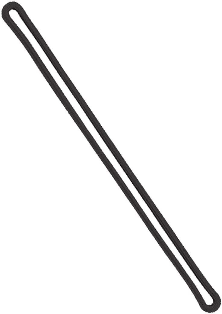 10 Pack 6 Inch Premium Black Plastic Luggage Tag Holder/Worm Loops