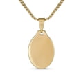 thumbnail image 2 of Bling Jewelry Womens Oval Medal Sacred Heart Jesus Pendant Necklace Gold Plated, 2 of 4
