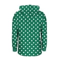 thumbnail image 4 of V Neck Hoodies for Women Pullover Casual Polka Dots Tunic Tops Loose Long Sleeve Sweatshirts Tees, 4 of 6