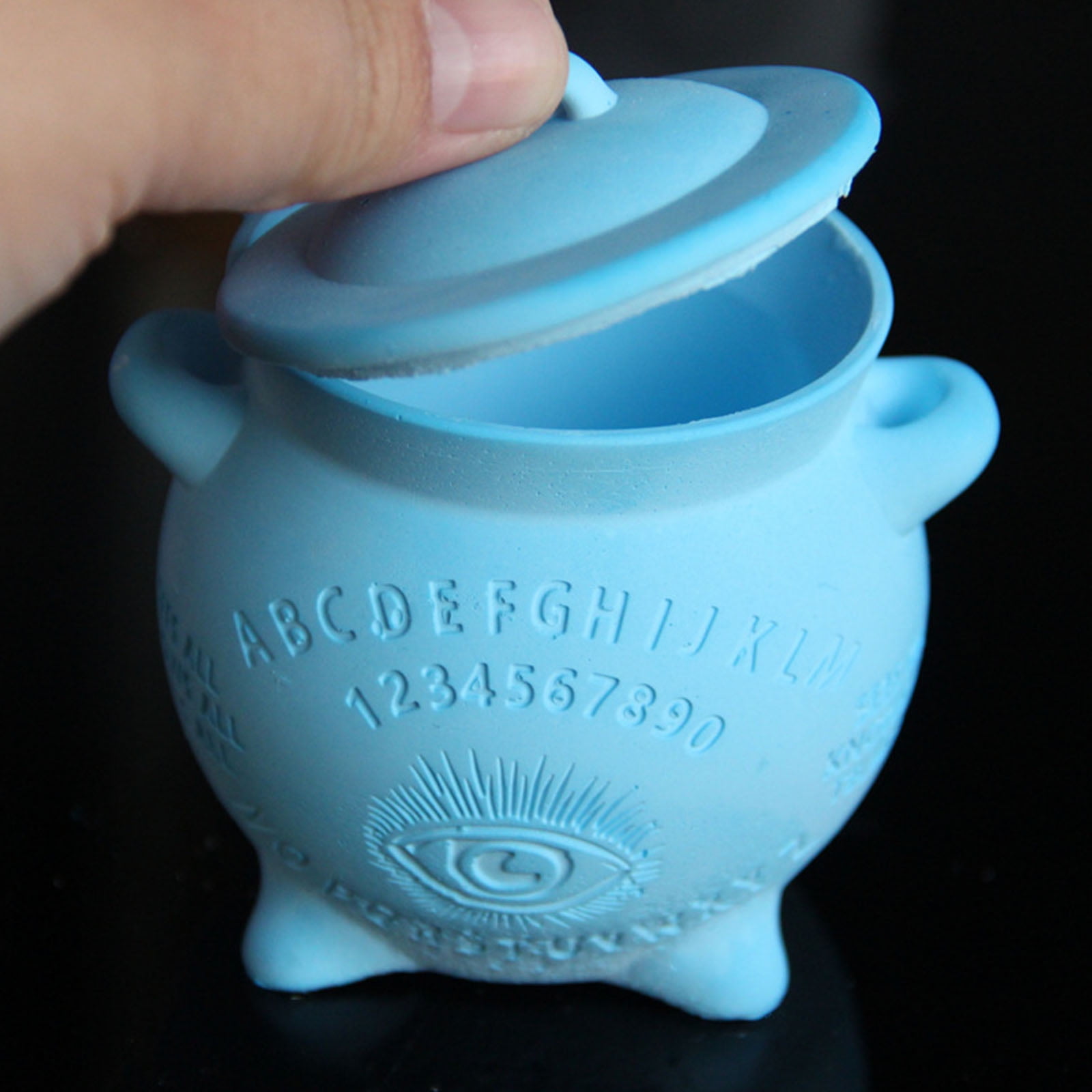 Witch Themed Resin Jar Molds Cup Silicone Mould with Lid for Making Container Chocolate Holiday Decoration