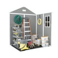 thumbnail image 2 of Campcraft 6x5ft Resin Storage Shed – Durable PP Material, Waterproof, Rust & UV Resistant, Spacious with HD Window Lighting, 2 of 10