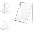 thumbnail image 1 of 3Pcs Acrylic Book Stand (L Size), Answaily Book Holders Display Shelf, Multi-Functional Display Easel,Desktop Decorative Storage Rack for Displaying Artworks, Books,Notebooks and Other Small Items, 1 of 8