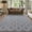Light Gray and White, variant on Indoor Trellis Rug, Soft Moroccan Rugs for Bedroom, Shag Modern Area Rug for Living Room Room , Easy Clean, Decor Low Pile Carpet, 4x6