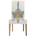thumbnail image 2 of ZHANZZK Abstract Turtle in Style Stretch Chair Cover Protector Seat Slipcover for Dining Room Hotel Wedding Party Set of 6, 2 of 6
