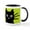 White/Black Inside, variant on CafePress - Blackcatsquare Mug - 11 oz Ceramic Mug - Novelty Coffee Tea Cup