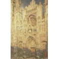 thumbnail image 2 of Monet, Claude 17x24 White Modern Wood Framed Museum Art Print Titled - Rouen Cathedral in the Evening, 2 of 4