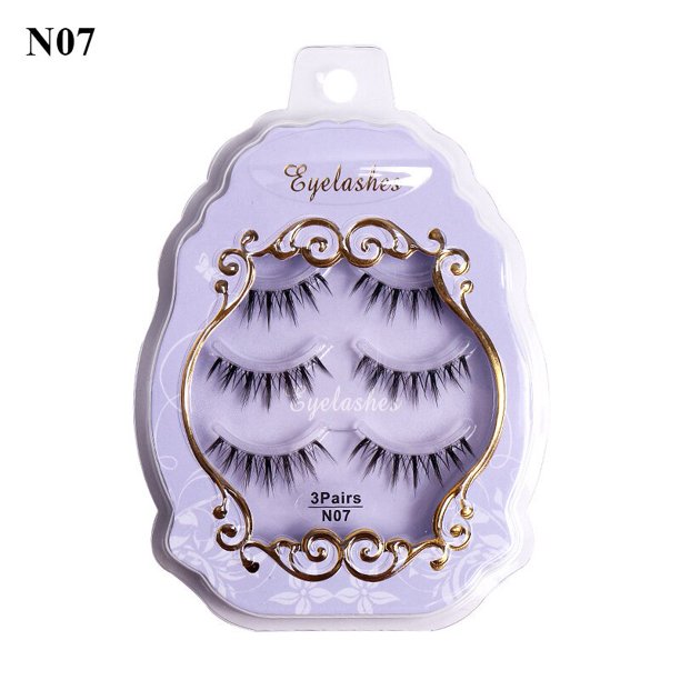 3/5 pares de pestañas postizas pequeño diablo hada manga pestañas cruzadas extensión de pestañas cruzadas pestañas de visón natural maquillaje diario hola suerte unisex