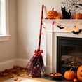 thumbnail image 5 of Wizard Broom for Halloween Decorations, 35.4'' Plastic Witch Broomstick Prop for Party Cosplay Wizard Flying Stick for Halloween Party Cosplay Supplies - Red, 5 of 5