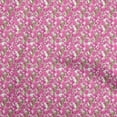 thumbnail image 1 of oneOone Rayon Pink Fabric Florals Sewing Craft Projects Fabric Prints By Yard 56 Inch Wide, 1 of 4