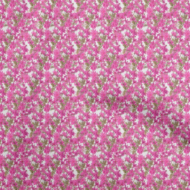 oneOone Rayon Pink Fabric Florals Sewing Craft Projects Fabric Prints By Yard 56 Inch Wide