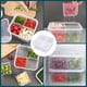 thumbnail image 4 of pstuiky Caja de almacenamiento con tapa para cuatro rodajas de jengibre verde y ajo. Ideal para conservar frutas y verduras en el refrigerador., 4 of 9