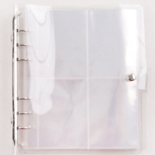 Large Capacity Photo Album,Transparent Loose Leaf Photo Portable Photo Holder Jelly Color Photo Album High-End Performance