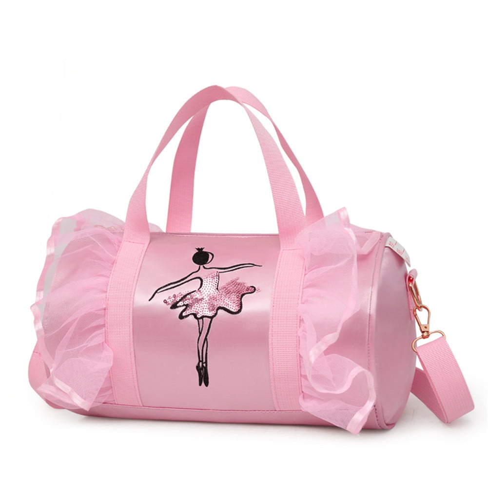 UK Stock New Kids Girls Pink BALLET Shoes Bag Handbag Dancing Bag Shoulder bag 