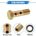thumbnail image 4 of Unique Bargains 1 Set Car Double Banjo Bolt Kit M10x1.0 Length 38mm Metric Thread Turbo Brake Line Fitting Adapter, 4 of 7