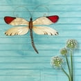 thumbnail image 3 of Eangee Home Design Dragonfly Wall Decor Red Tipped, Capiz and Metal, Indoor / Outdoor Safe, 14x1x12 Inches, 3 of 7