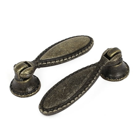 Bronze Oval Cabinet - 5Pcs Cabinet Drawer Door Metal Oval Pull Handles Bronze Tone 6.2cm Long