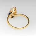 thumbnail image 5 of Lakshya Jewel LLC 14K Yellow Gold Finish Round Cut Blue Cubic Zirconia 2-Stone Bypass Ring, 5 of 5