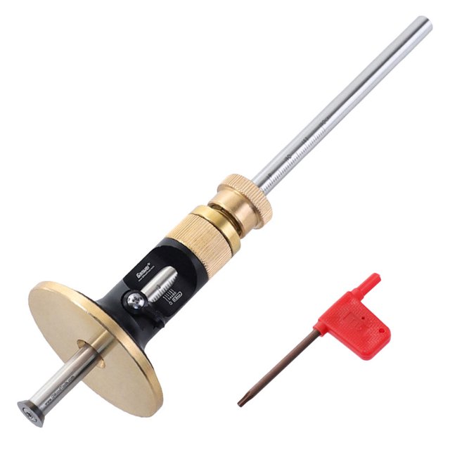 Miangastore Marquage de Menuiserie avec Jauge Réglable pour Mesurer en Alliage d'Aluminium Laiton et Acier Inoxydable Couleur Assortie