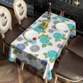 thumbnail image 2 of Pioneer Flower Floral Print Pattern Rectangle Tablecloth 60"x102", Waterproof Polyester Table Cloth, Wipeable Spillproof for Dining Camping Indoor Outdoor, 2 of 6