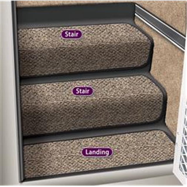 Presto Fit 53093 10 In. Step Huggers For RV Stair - Peppercorn