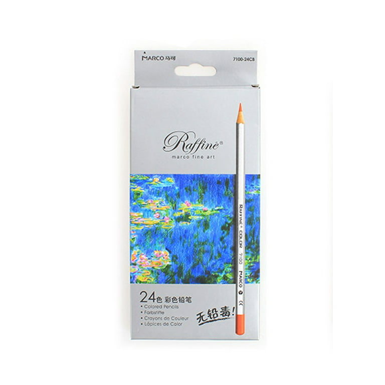 Marco Raffiné Watercolor Color Pencil Set - Water Soluble 24 Pack