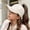 Beige, variant on OGLCCG Girls Bowknot Embroidered Baseball Cap Trendy Adjustable Snapback Trucker Hat Outdoor Summer Girls Ponytail Hat 2-10 Years