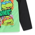 thumbnail image 5 of Nickelodeon Teenage Mutant Ninja Turtles Long Sleeve Shirt and French Terry Pants Set (Boys), 2 Piece Set, Sizes 4-10, 5 of 7