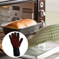 thumbnail image 4 of Guantes para parrilla Guante para barbacoa resistente al calor Guante de horno de cocina de silicona antideslizante para asar Cocinar Hornear Cortar Soldar Ahumador (1 par), 4 of 7