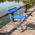 thumbnail image 4 of Sahpxhe Folding Chair Outdoor Camping Chairs Beach Chair with Backrest,Portable Metal Frame Rest Chair for Camping,Fishing,Bbq,Travel Blue, 4 of 6