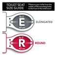 thumbnail image 4 of 113EC 006 Soft Toilet Seat Easily Removes, ELONGATED, Padded with Wood , Bone, 4 of 6