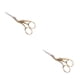 thumbnail image 1 of Kenally Tijeras profesionales de costura y costura de acero inoxidable para corte de precisión, tijeras de sastre, tijera de grúa dorada Grúa Tijera Oro 2Conjunto, 1 of 6
