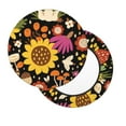 thumbnail image 2 of Honeii Sunflowers Mushrooms Bar Stool Covers – Perfect Fit for 12" to 14" Round Stools, Crease-Resistant, Stretchy, Washable & Dustproof Seat Slipcovers-12 inch, 2 of 7