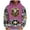 1Hot Pink, variant on PuLe Hoodies Men's Loose Long Sleeve Hooded Printed Sweatshirt With Drop Shoulder Sleeves