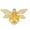 Yellow, variant on Glittering Rhinestones Bees Brooch Alloy Pin Playful Design For Women Fashion Accessory