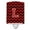Black & Red, variant on Caroline's Treasures CJ1052-LCNL Letter L Chevron Garnet and Black Ceramic Night Light, 6x4x3", multicolor